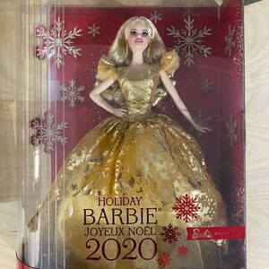Barbie Signature 2020 Holiday Barbie Doll (12-inch Blonde Long Hair)